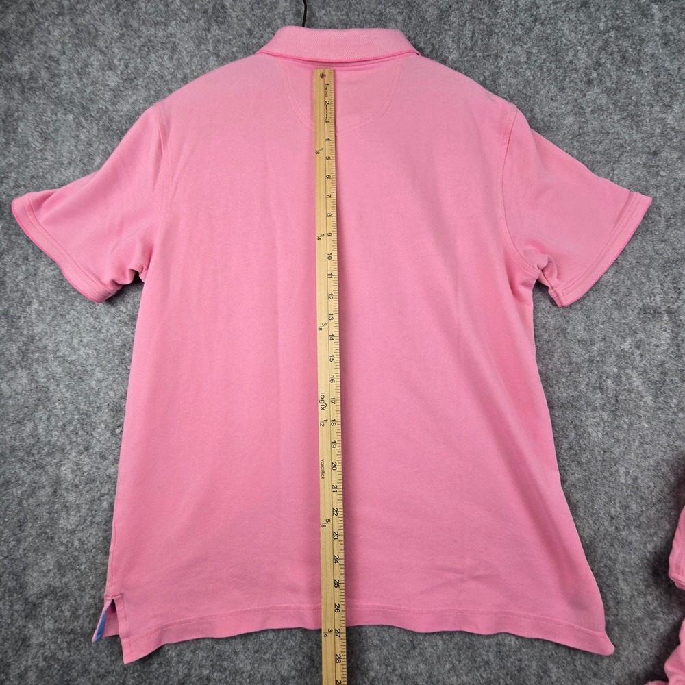 Lot of 3 IZOD Advantage Performance Natural Stretch Polo Shirts Mens Large Pink - Picture 8 of 12